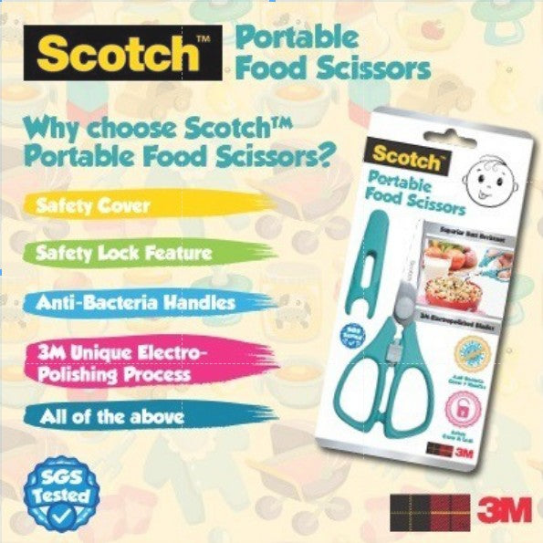 Scotch™ Portable Food Scissors - Baby/Toddler/Cutting/Weaning(PS-AB/PS-ABP)