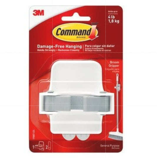 Command™ Broom Gripper 17007, 1 Gripper 2 Strips/Pack