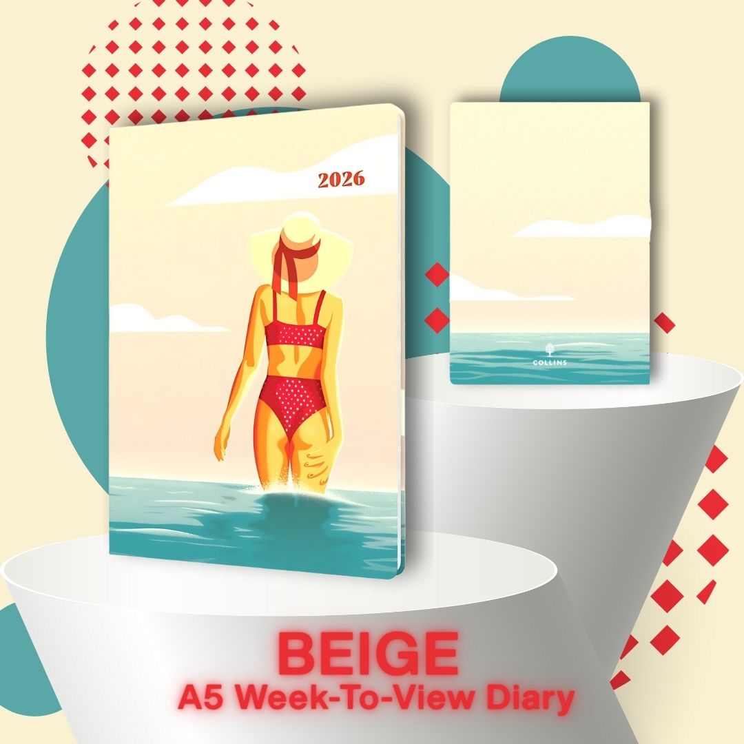 [SG] COLLINS 2026 Submerge A5 Week-To-View Planner [Evergreen Stationery]