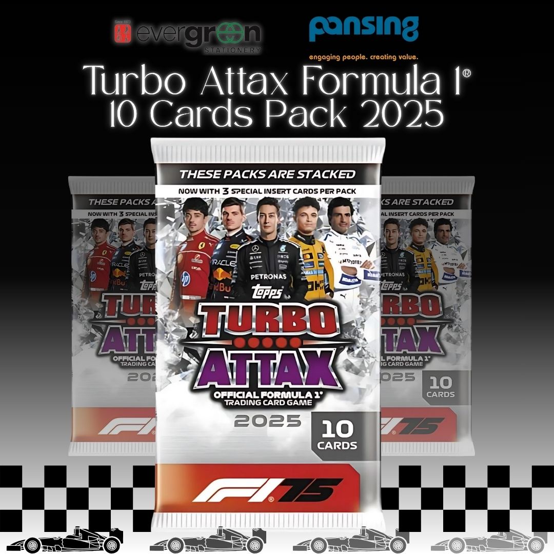 [SG] Topps Limited Edition Turbo Attax Formula 1® 2025 10 Cards Pack [Evergreen Stationery]