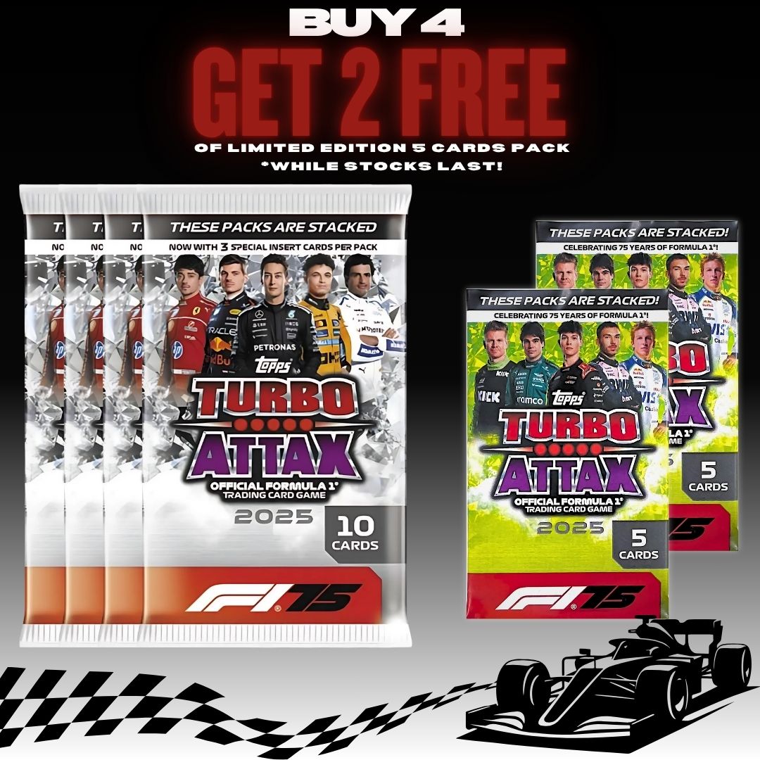 [SG] Topps Limited Edition Turbo Attax Formula 1® 2025 10 Cards Pack [Evergreen Stationery]