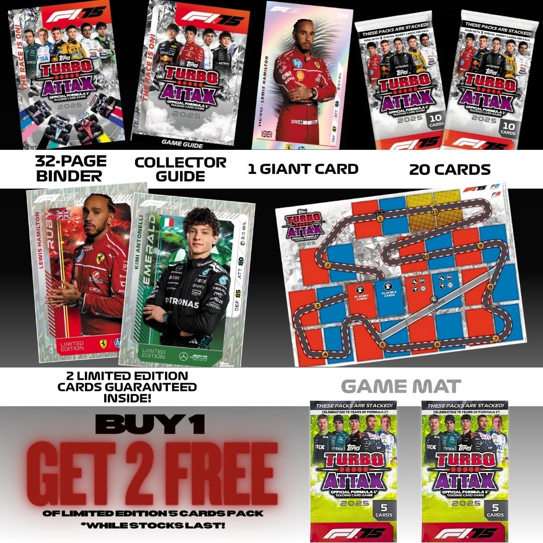 [SG] Topps Limited Edition Turbo Attax Formula 1® 2025 Starter Pack [Evergreen Stationery]