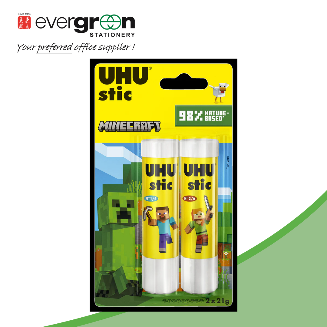 UHU Minecraft 2x21g Glue Stick in Blistercard