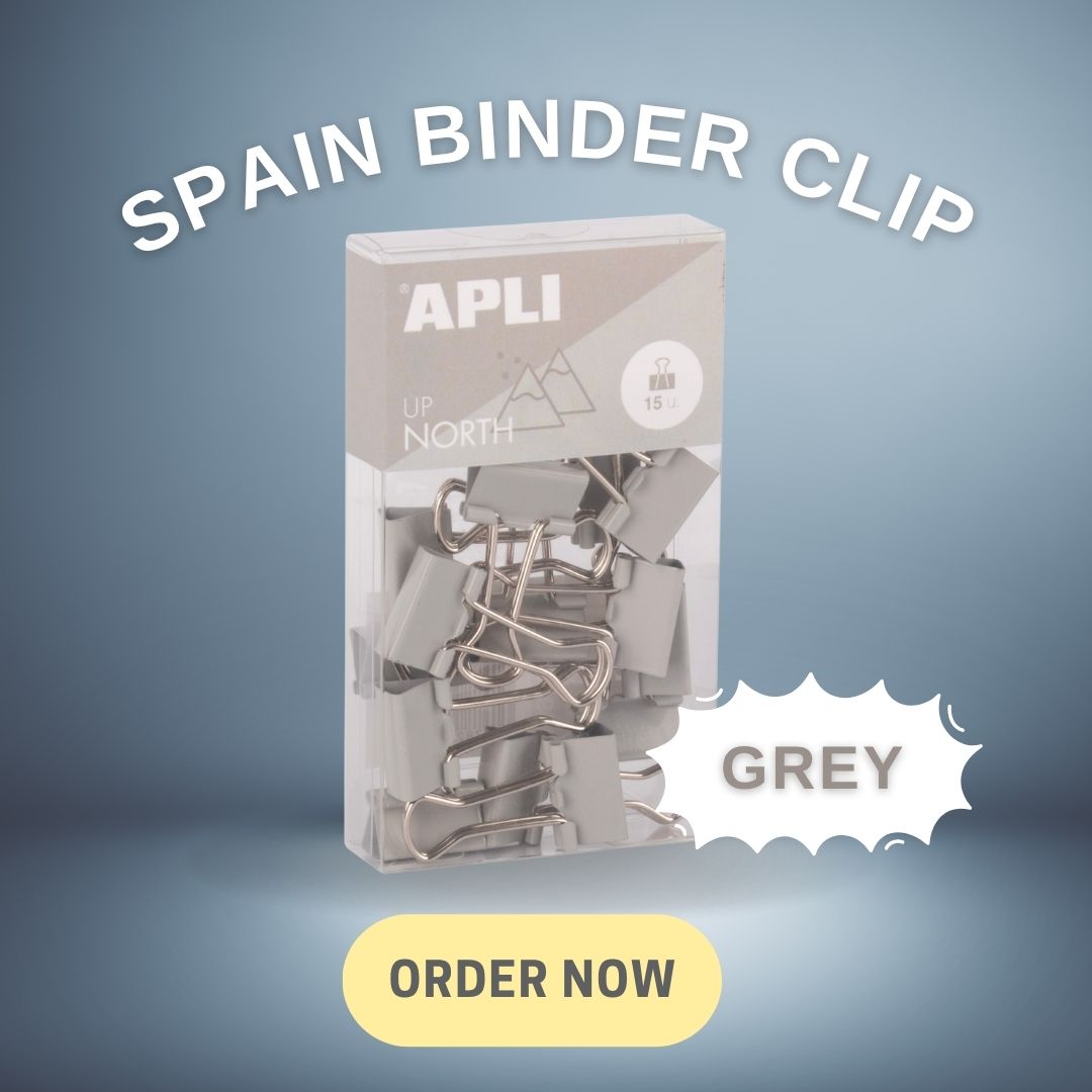 [SG] APLI Coloured Binder Clips [Evergreen Stationary]