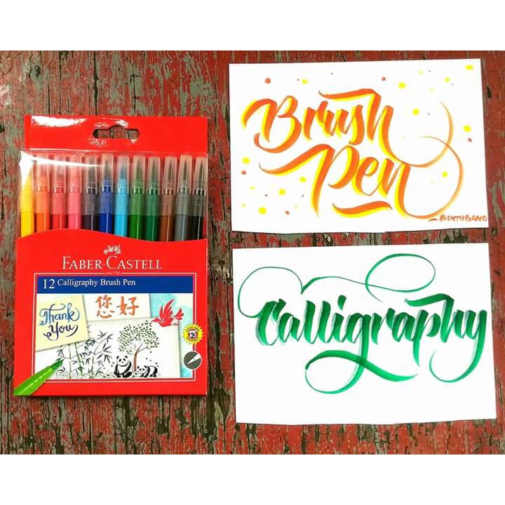 [SG] Faber Castel Calligraphy Brush Pen 12/set [Evergreen Stationery]