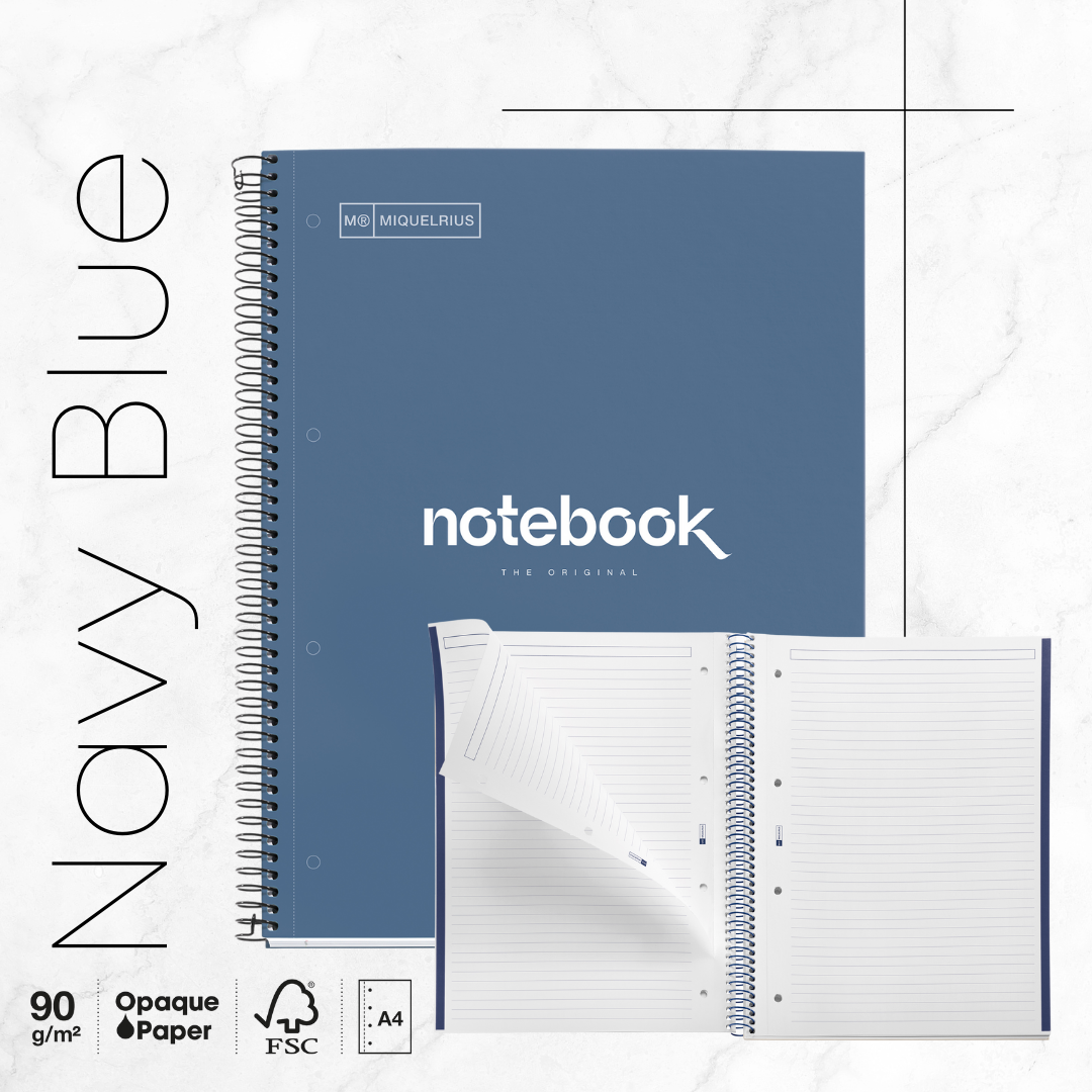 [SG] APLI MIQUELRIUS A4 Emotions Ruled Notebook | Hard Cover| 80 Sheets [Evergreen Stationery]