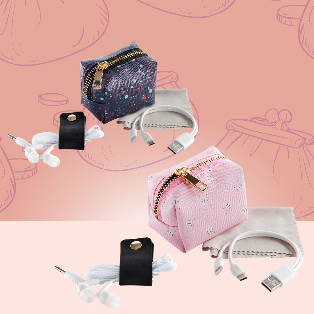 [SG] APLI MIQUELRIUS Tech Splash/ Cats Mini Zipper Pouch [Evergreen Stationery]