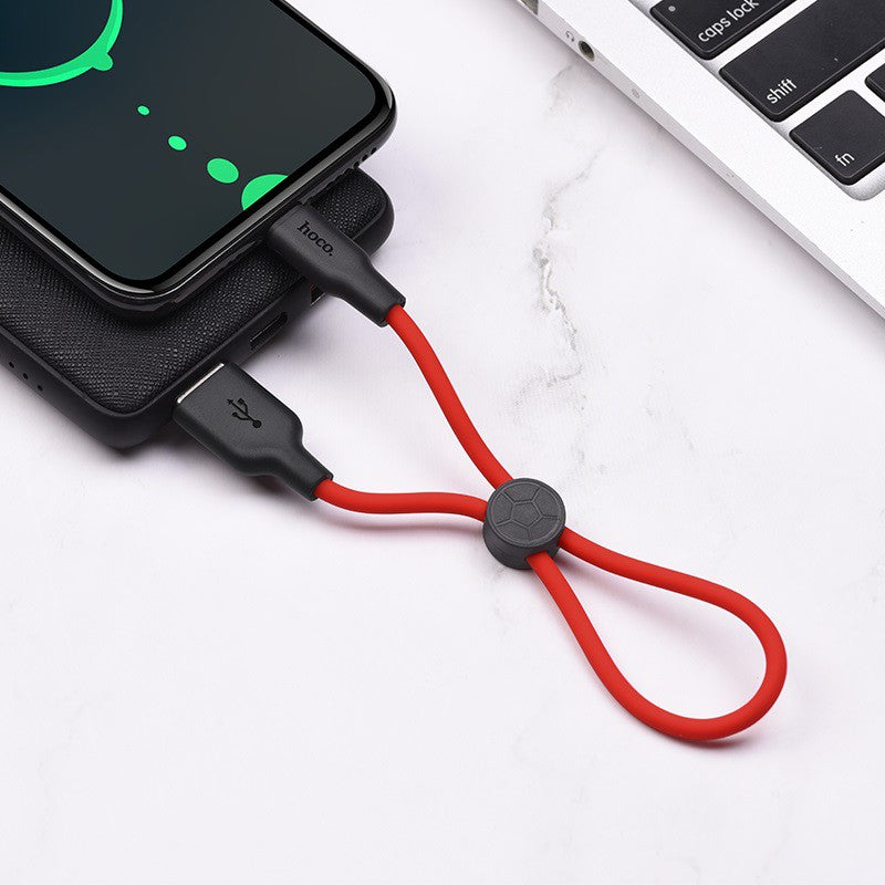 Hoco X21 Plus Silicone Charging Cable for Type-C 0.25m 2.4A
