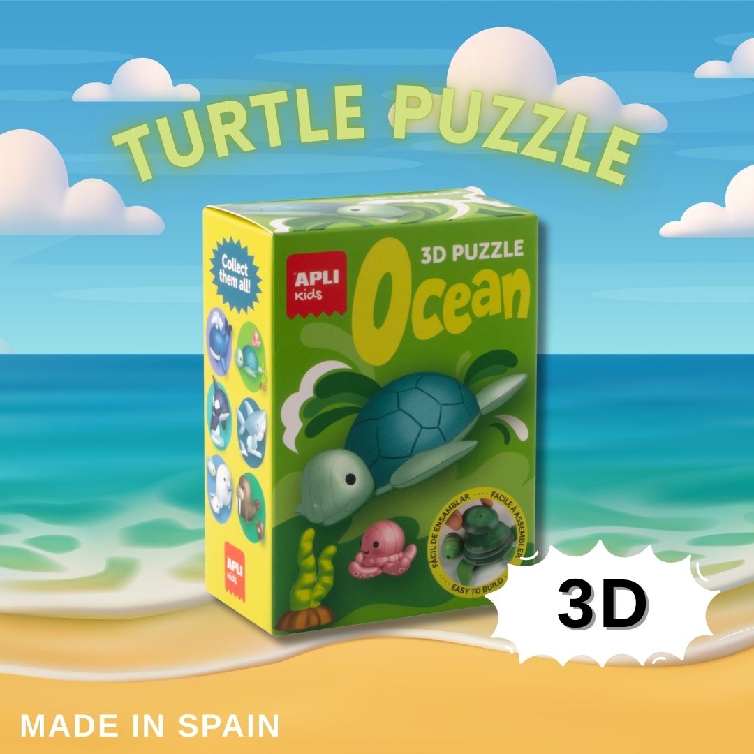 [SG] APLI 3D Ocean Animals Puzzles Collection [Evergreen Stationary]