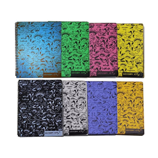 [SG] Azone A4 Scream City Ring Notebook [Evergreen Stationery]
