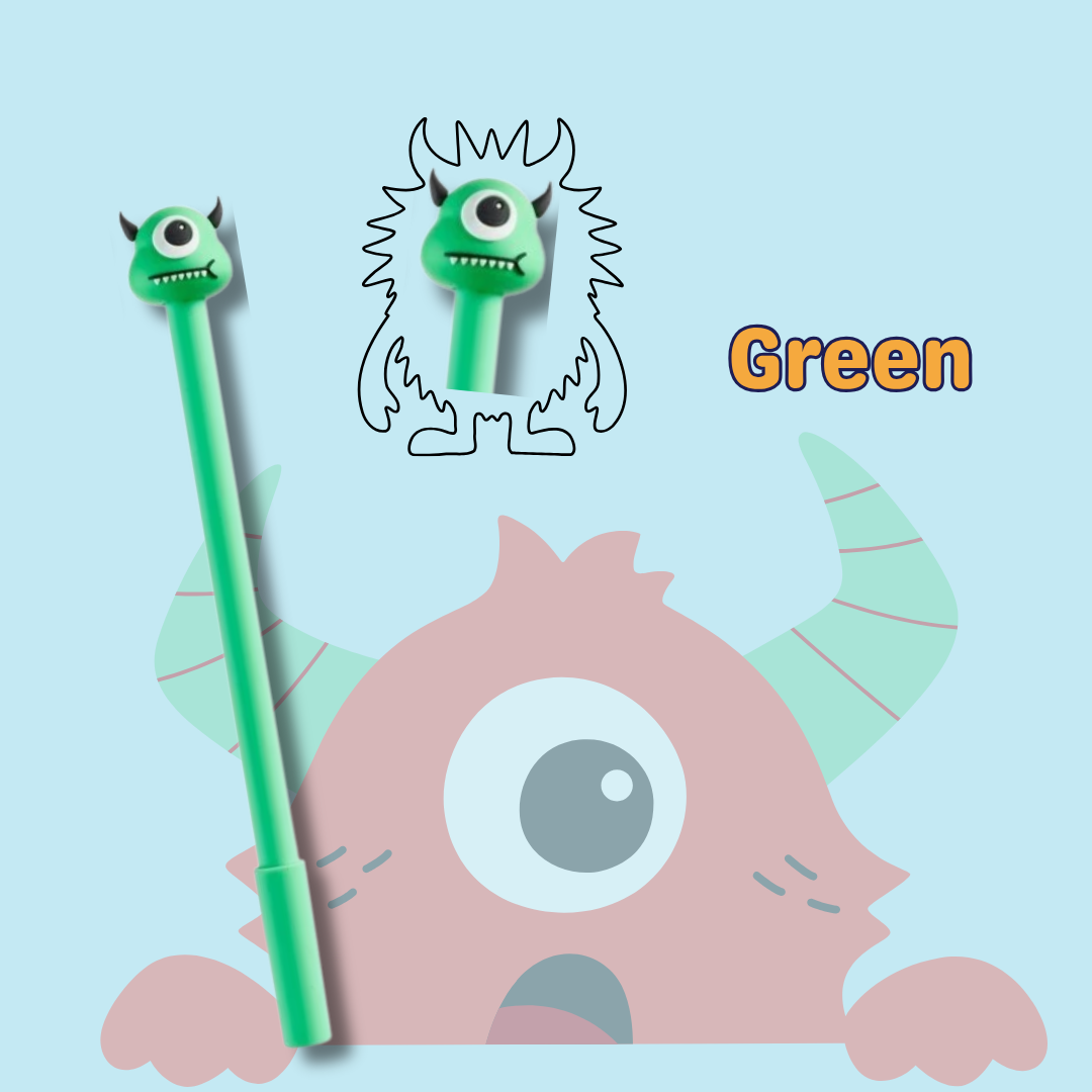[SG] Apli Miquelrius Monster-Themed Ballpen [Evergreen Stationery]