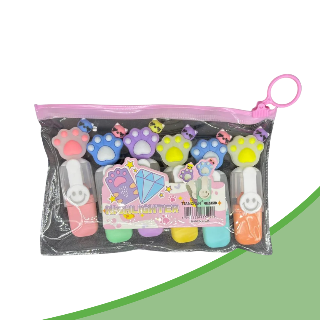 Cute Kids Stationery Gift Set | Unicorn / Sea Animals Themed | Stationery Set + Highlighter + Correction Tape