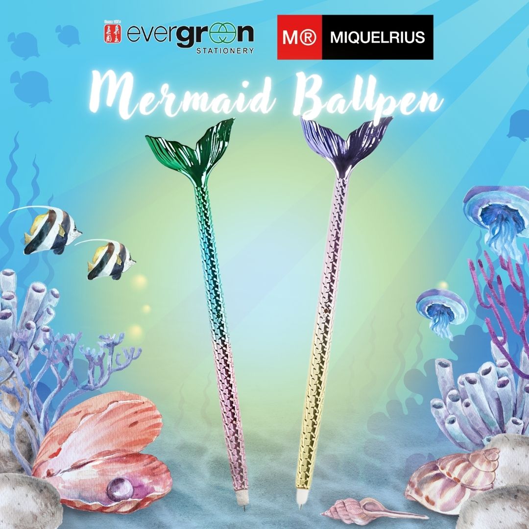 [SG] APLI Mermaid Ball Pen [Evergreen Stationery]