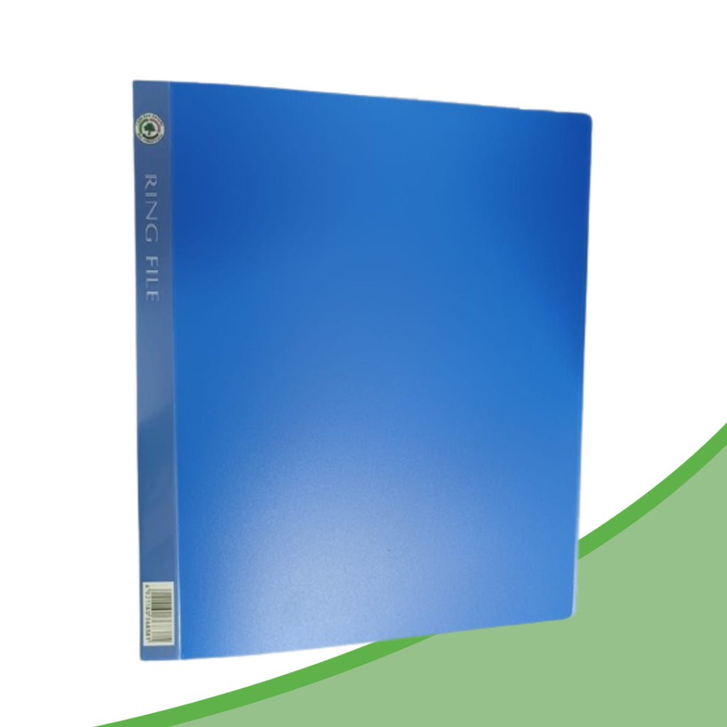 A4 2D PP Ring File w/Pocket | Office File Organizer | Hole Punched Document Filing