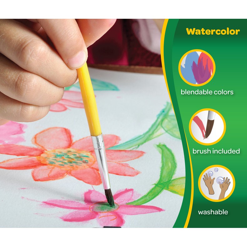 56-530555 16ct Washable Watercolours CRAYOLA