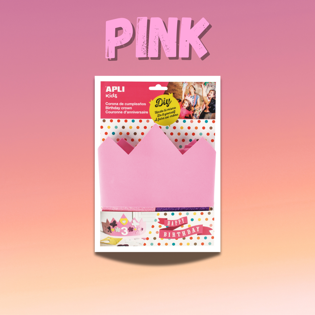 [SG] Apli Eva Foam Birthday Crown, Blue/Pink [Evergreen Stationery]