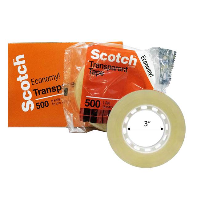 [SG] 3M Scotch 500 18mm x 25mm Utility Transparent Tape [Evergreen Stationery]
