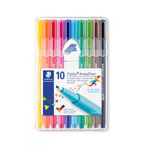 [SG] STAEDTLER Broadliner Triplus 10pcs box [Evergreen Stationery]