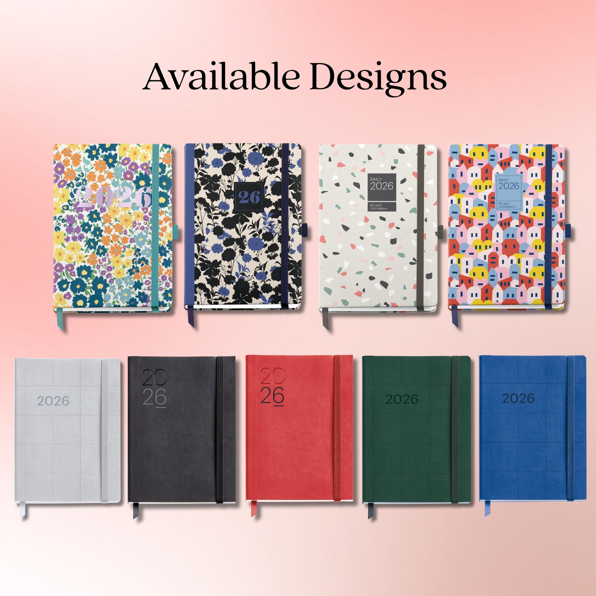 [SG]APLI 2026 122x 168mm Day To Page HardCover Diary [Evergreen Stationery]