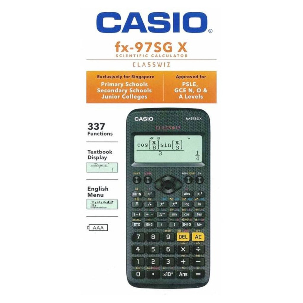 [SG] Casio FX-97SG X Scientific Calculator [Evergreen Stationery]