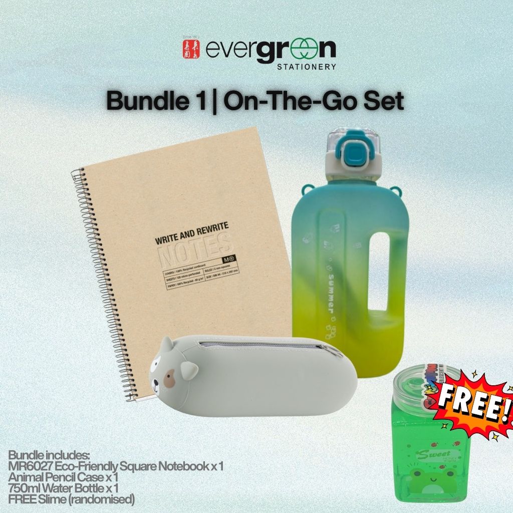 [SG] GWP On-The-Go Bundle Set $29.9 (U.P. $43.6) + FREE Slime [Evergreen Stationery]