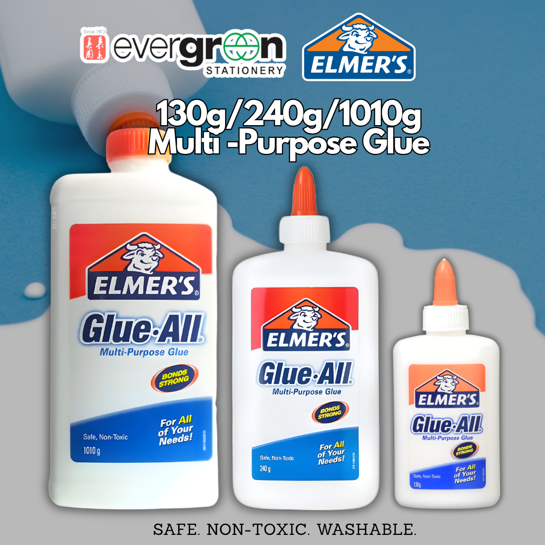 [SG] Elmer's All Multi Purpose Classic White Glue | 130g/240g/1010g [Evergreen Stationery]