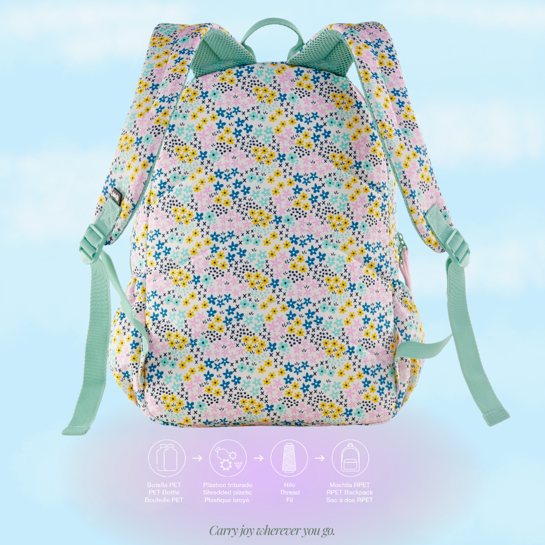 [SG] APLI Recycled Lisboa Backpack -- Happy Design | Lightweight & Spacious [Evergreen Stationery]