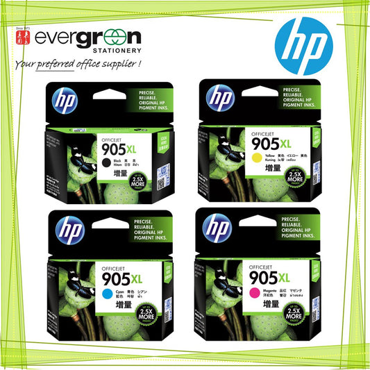 HP 905XL High Yield Original Ink Cartridges Black.Cyan/Magenta/ Yellow