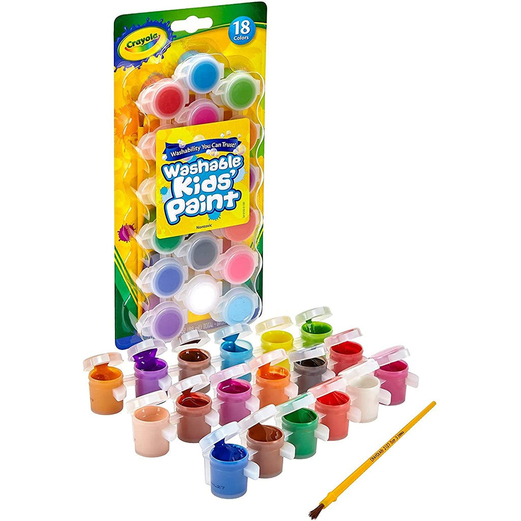 56-540125 18ct Washable Kid'S Paint - Bold & Classic CRAYOLA