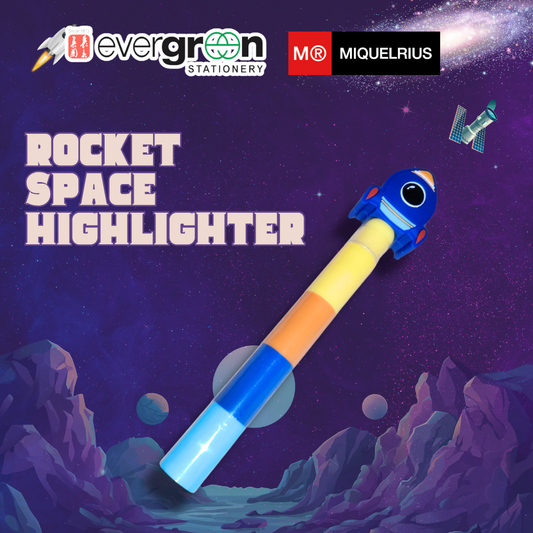 [SG] Apli Miquelrius Space Rocket 4-in-1 Highlighter [Evergreen Stationery]