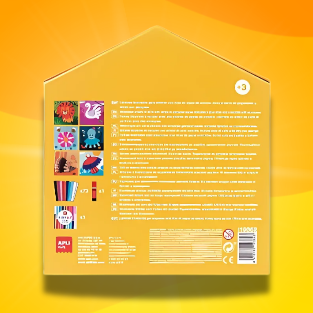 [SG] APLI Kids – My First Paper Art Craft Set (Animals with Paper Strips) [Evergreen Stationery]