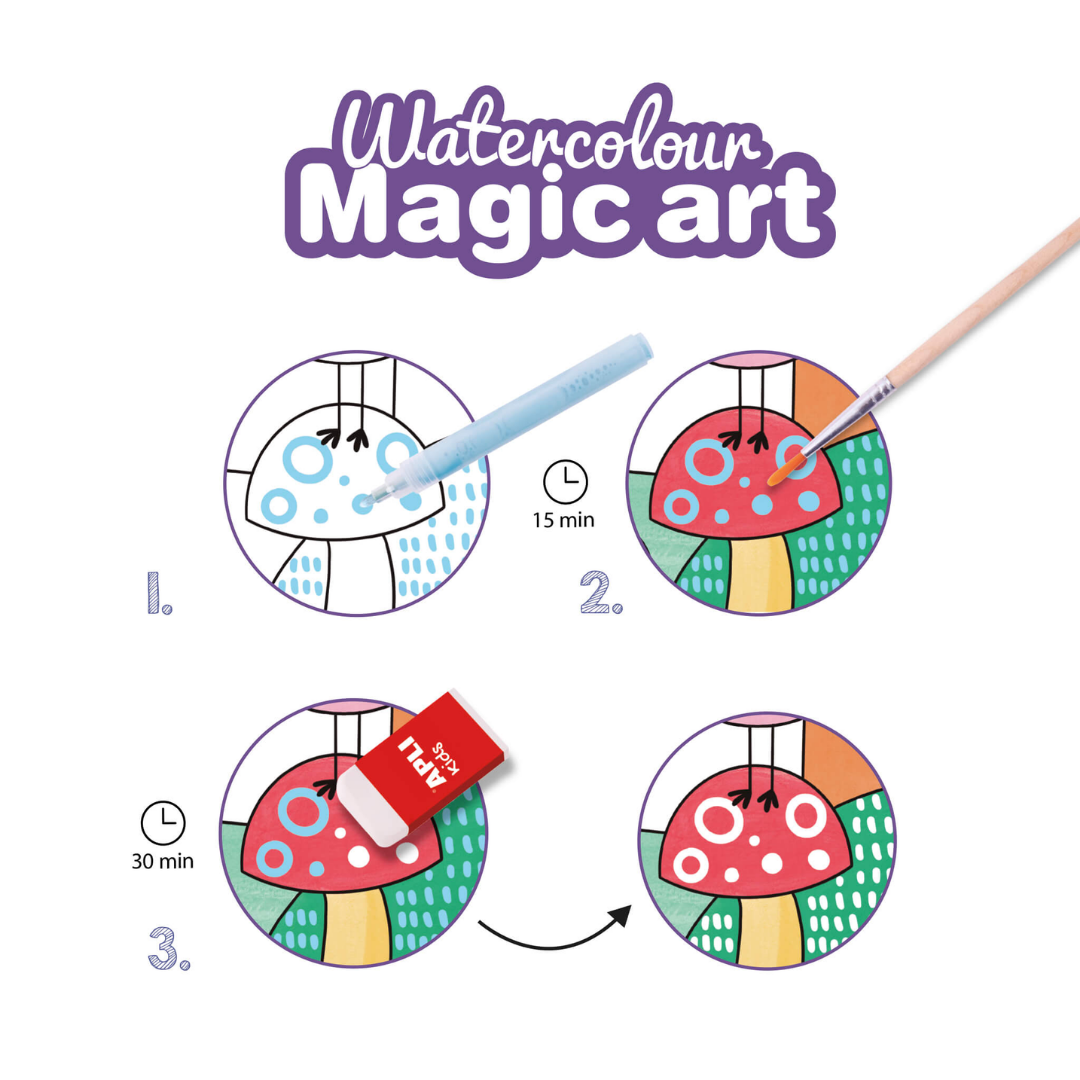 [SG] APLI Kids Watercolour Magic Art Set – Paint, Erase & Create! [Evergreen Stationery]