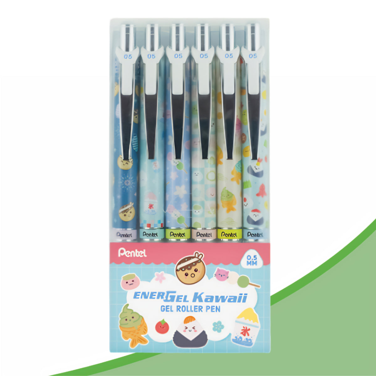 [SG] Pentel Energel Limited Edition Kawaii Japanese Snacks Pen 0.5mm Blue Ink [Evergreen Stationery]