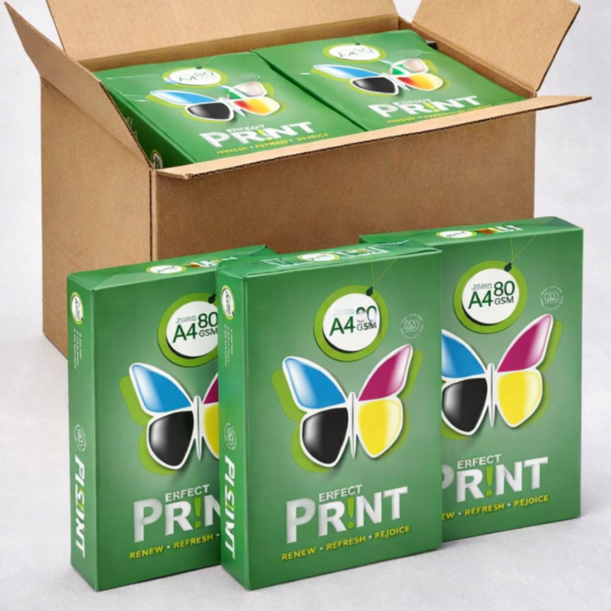 [SG]Perfect Print A4 Size 80gsm White Copier Paper [Evergreen Stationery](5 Reams per Carton) | MAX 2 CARTONS/ORDER