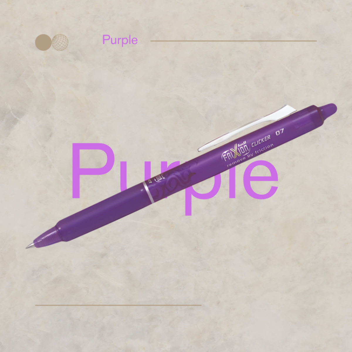 [SG] Pilot Frixion 0.7mm Erasable Clicker Ball Pen [Evergreen Stationery]