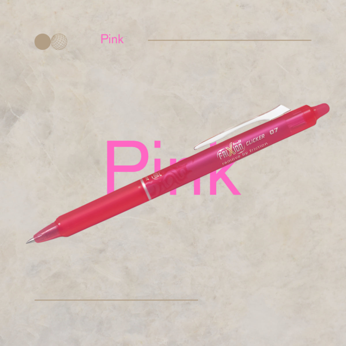 [SG] Pilot Frixion 0.7mm Erasable Clicker Ball Pen [Evergreen Stationery]