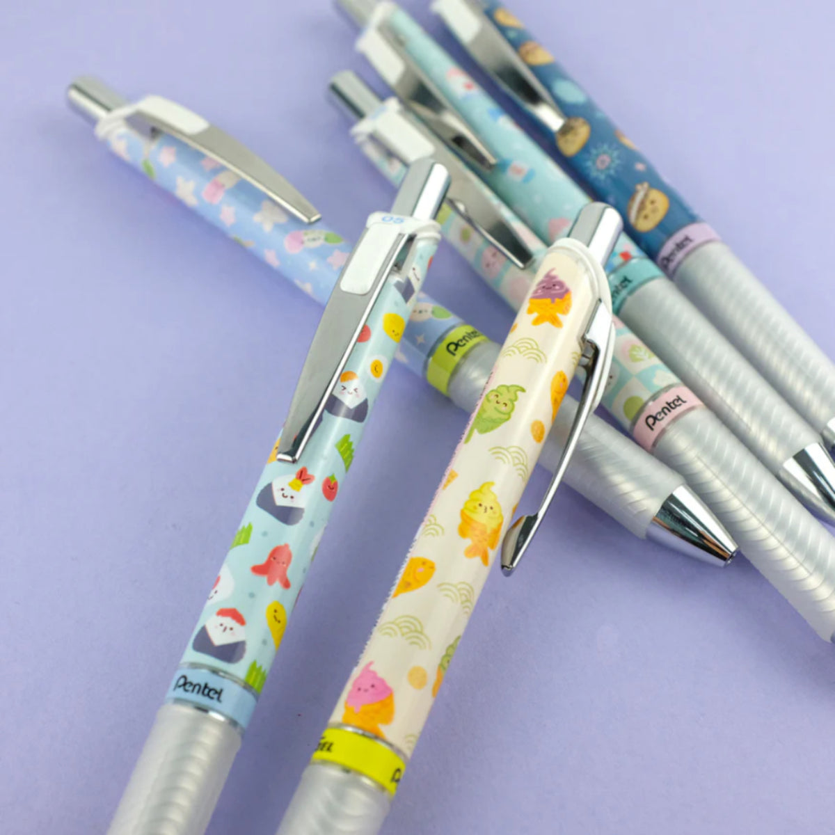 [SG] Pentel Energel Limited Edition Kawaii Japanese Snacks Pen 0.5mm Blue Ink [Evergreen Stationery]