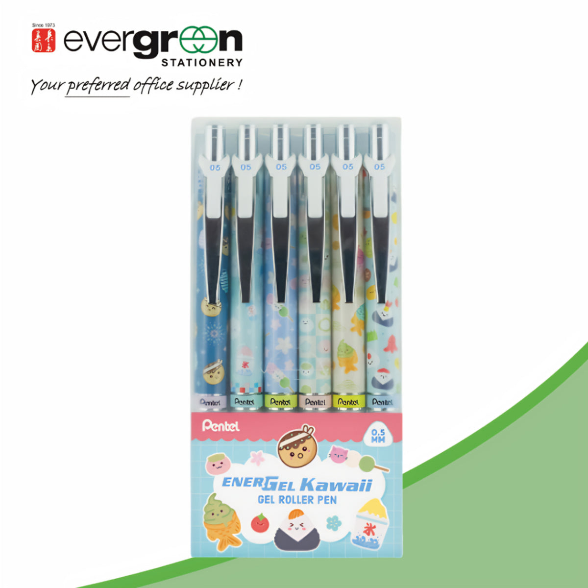 [SG] Pentel Energel Limited Edition Kawaii Japanese Snacks Pen 0.5mm Blue Ink [Evergreen Stationery]