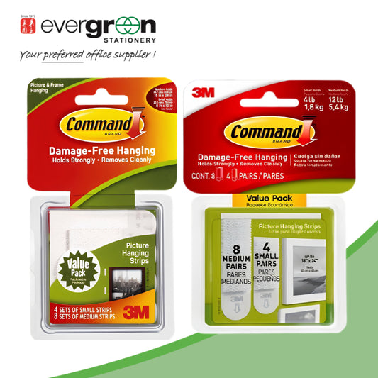 Command 17203VP Picture Hanging Strip Value Pack, White
