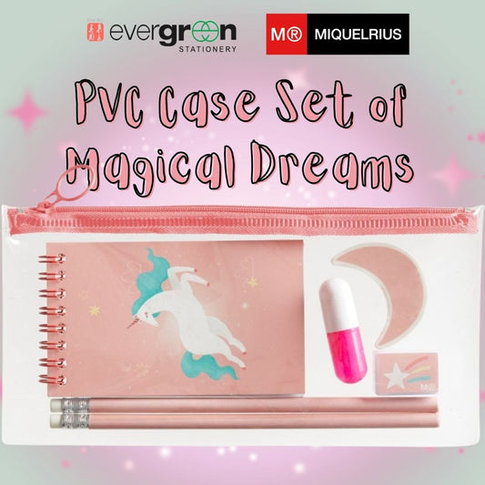 [SG] APLI MIQUELRIUS PVC Case Set of Magical Dreams [Evergreen Stationery]