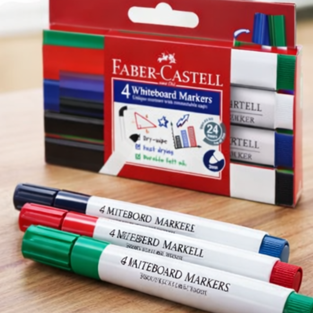 [SG] Fable Castell Con Pen Whiteboard Market Set of 4 [Evergreen Stationery]