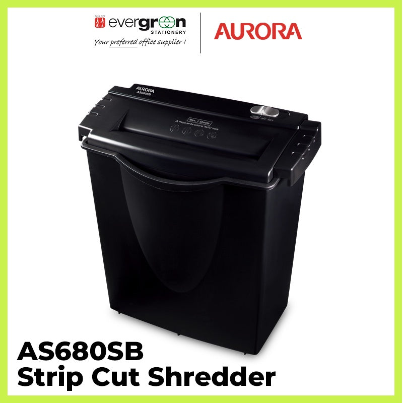 Aurora AS680SB Strip Cut Shredder