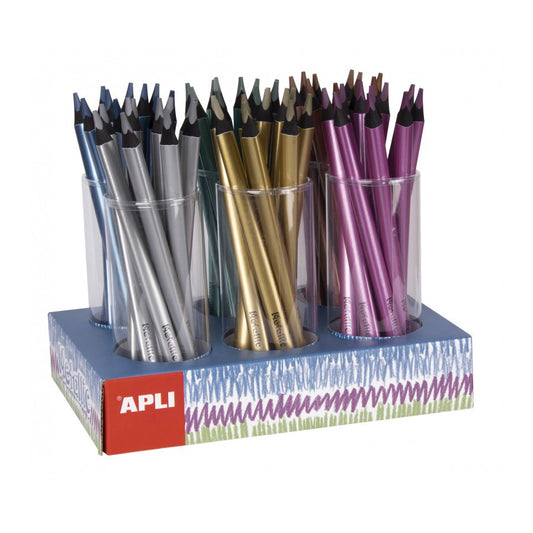Apli #17503 Jumbo Tri Metallic Pencil