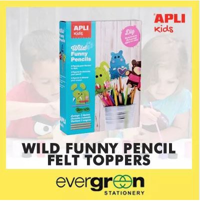 Figures animals Felt Pencil to decorate Apli 14350