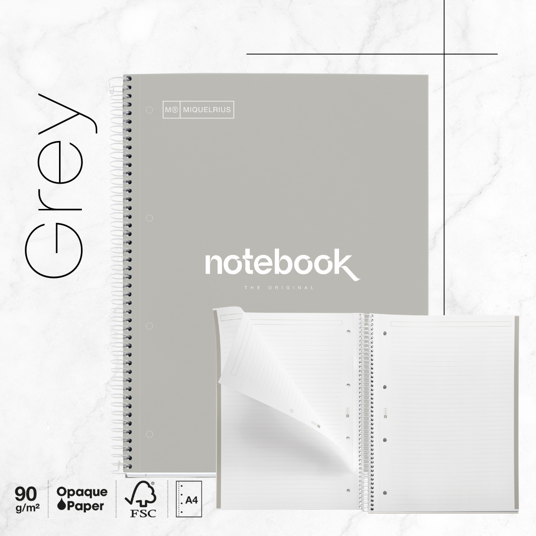 [SG] APLI MIQUELRIUS A4 Emotions Ruled Notebook | Hard Cover| 80 Sheets [Evergreen Stationery]