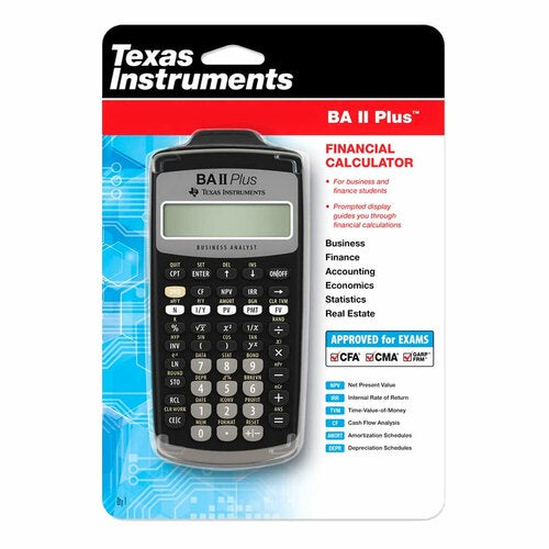 [SG] Texas Instruments Ba II Plus Financial Calculator [Evergreen Stationery]