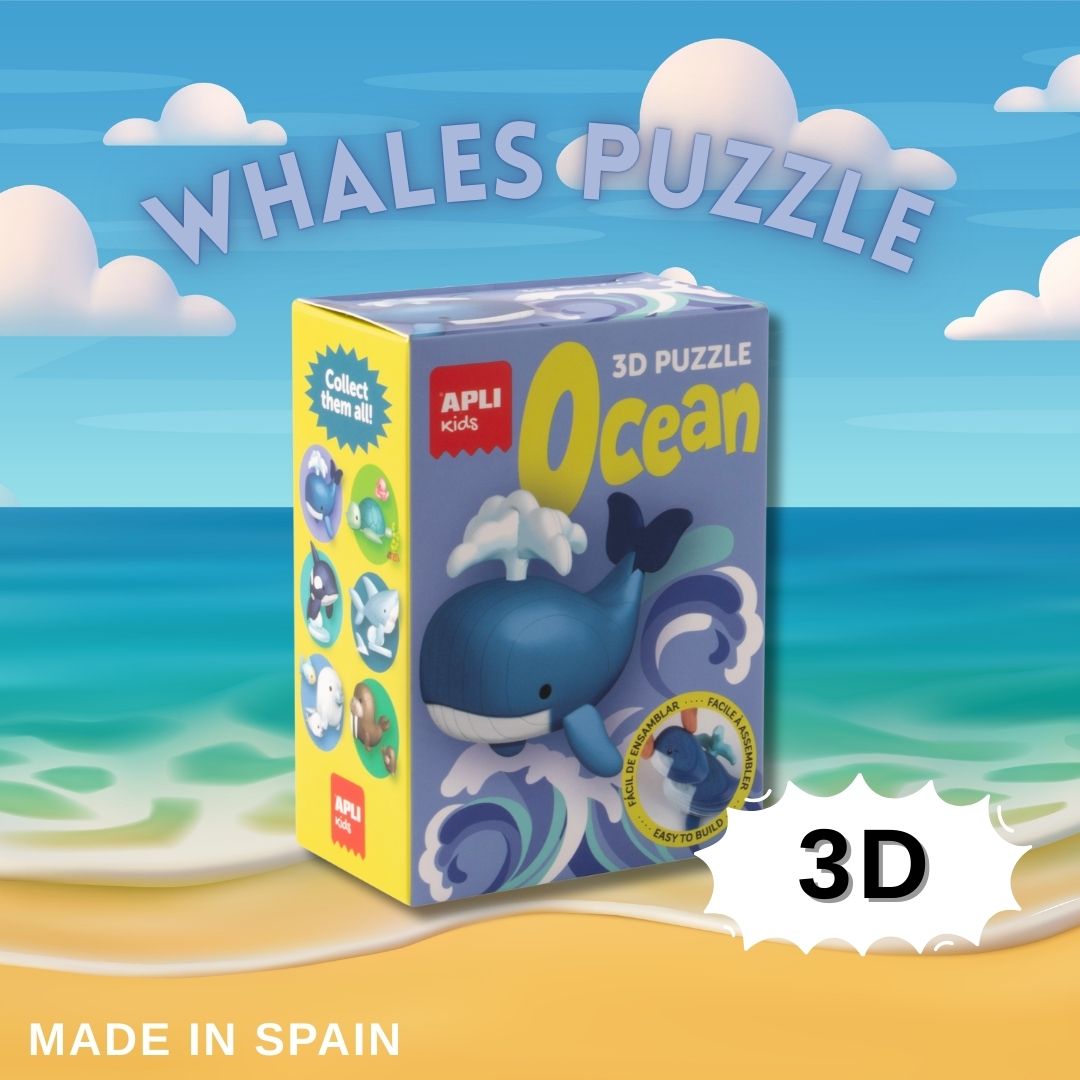 [SG] APLI 3D Ocean Animals Puzzles Collection [Evergreen Stationary]