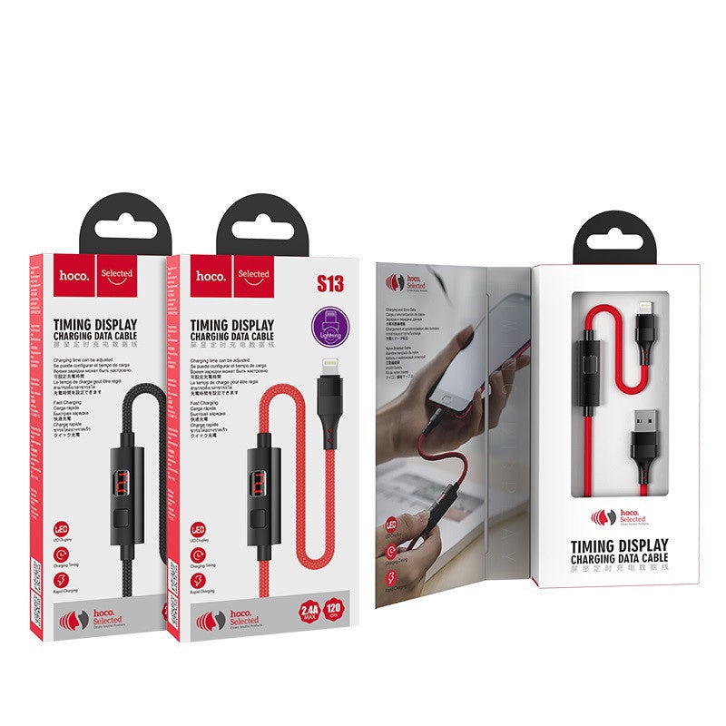 [SG] Hoco S13 Micro Central Control Timing Charging Data Cable | For Phone Device [Evergreen Stationery]