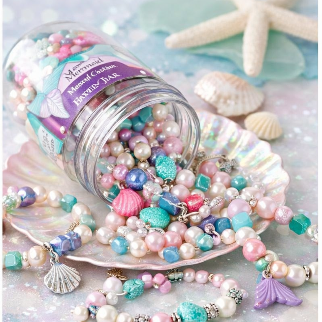 [SG] Fabe Castell Mermaid Bead Jewelry Jar [Evergreen Stationery]