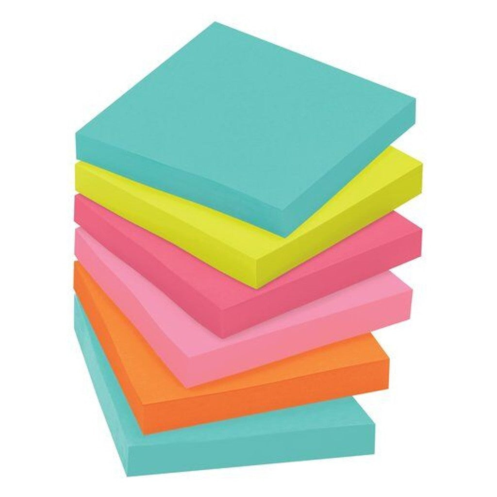 3M Post-it® Super Sticky Notes 12 Pads | 654-12SSMIA, 3"X3"